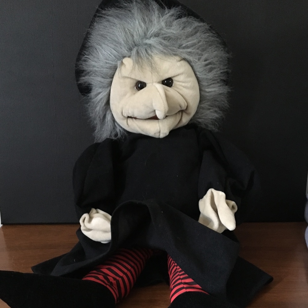 Folktails Vintage Large Witch Puppet 🧙‍♀️